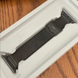 Black Metal Mesh Apple Watch Band